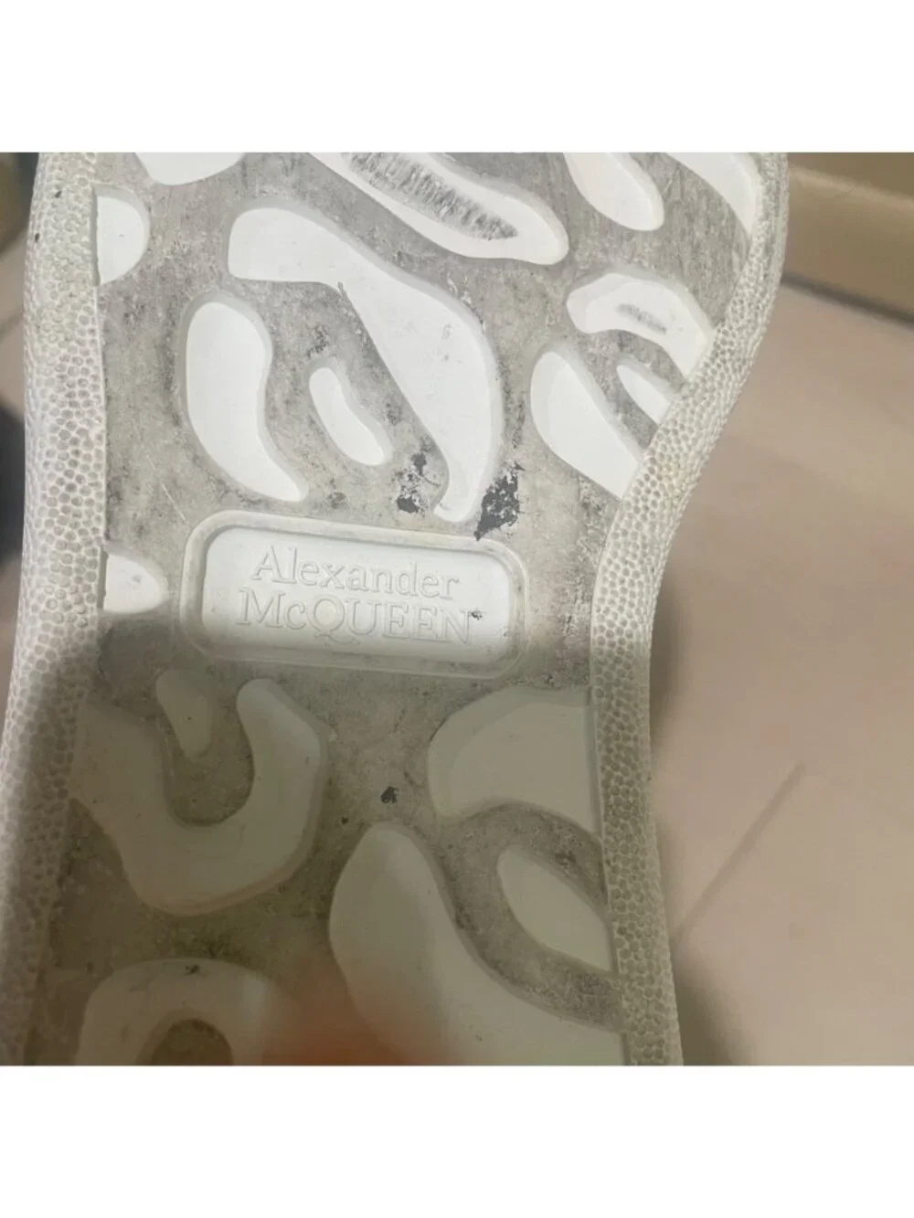 Alexander Mcqueen oversized sneakers in white